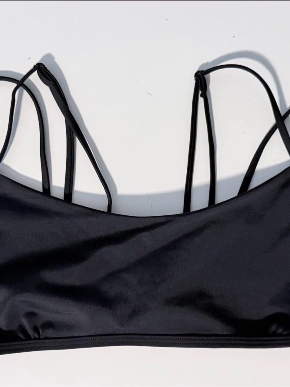 Jolyn Clothing Black Burliegh Bikini Top NWOT